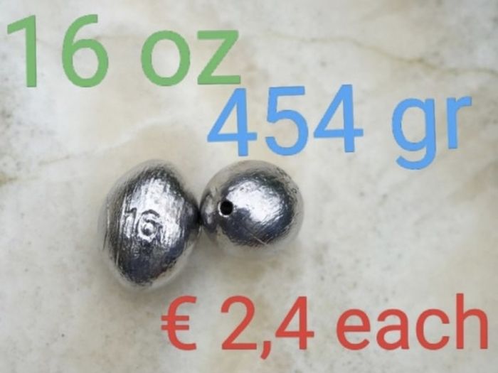 Egg - Slip Sinker 28 to 454 gr