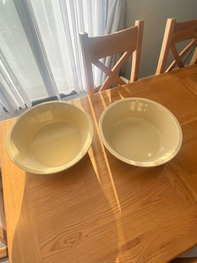 Stoneware Mixings Bowls Large Pair