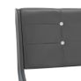 Bed Frame Grey Faux Leather 150x200 cm Image 6
