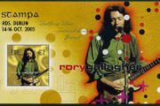 2005 Ireland Stampa Public Souvenir Rory Gallagher Commemorative Stamp Miniature Sheet Overprinted for Stampa Mint Never Hinged (MNH)