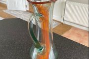 Reduced Tall Kerry Vintage Crafted  glass eleven inch hand made glass pitcher