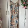 dress Bnwot midi patterned dress size 10 slip dress bias cut style Image 2