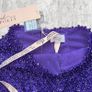 Oh Polly Purple Pearl Embellished Mini Skirt UK 4 Beaded Crystal Party Skirt  Brand new with tags. Image 4