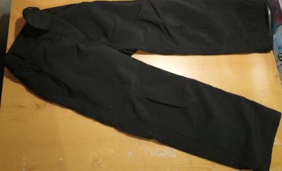 Black Regatta windproof windshell trekking pants - unisex Winter ski trousers
