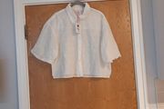 Savida White Blouse. S.XL- 16.  B.N.W.T.