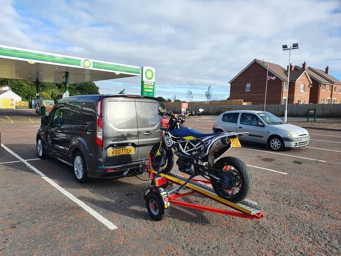 motorbike trailer track day transport