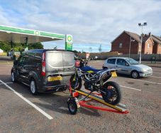 motorbike trailer track day transport