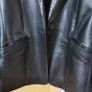 Black real leather Jacket UK 14 Image 3