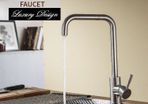 Modern Kitchen Sink Taps Mono Basin Mixer Single Faucet Chrome Tap