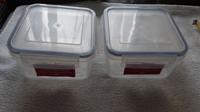 Tesco Klipfresh Foodsaver Square 1.1L Sandwich Lunchbox Home Office School College