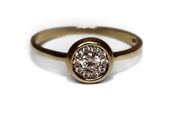 9ct Yellow Gold Halo Ring