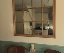 Large oak mirror