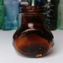 60 - Vintage 4oz Bovril Dark Brown Glass Embossed Letters Jar Image 3