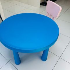 kids sturdy play table and chair