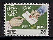 1984 Ireland Bi-Centenary of the Irish Post Office Commemorative Stamp Mint Never Hinged (MNH)