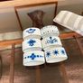 Vintage Rare 1990s IKEA Heder Enamel Blue and White Napkin rings by Katarina Brieditis Image 8