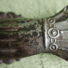 Antique French metal paper clip