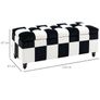 Velvet Storage Ottoman Image 3
