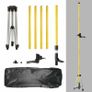 12 Ft./3.7m Laser Level Tripod Telescoping Pole with 1/4-Inch by 20-Inch Laser Mount for Rotary Included Rod & 5/8"-11 Adapter Image 9