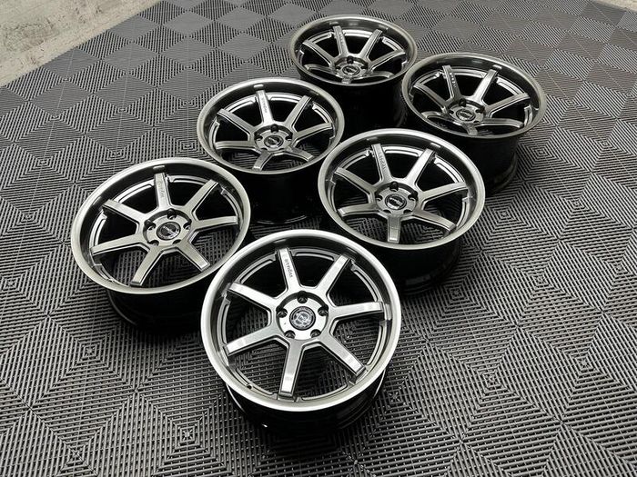 18" Inch Strom DS15 Drift Alloy Wheels 5x114.3 Nissan silvia skyline RX7 MX5 R32 R33 lexus IS200