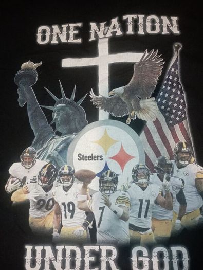 one nation Pittsburgh Steelers T shirt size 3XL