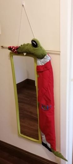 Vintage Alligator Child Safe Non-Glass Mirror
