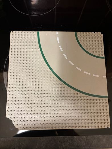 Vintage Lego road plates damaged