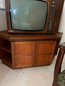 Mid Century Nathan Furniture Teak Corner Cabinet