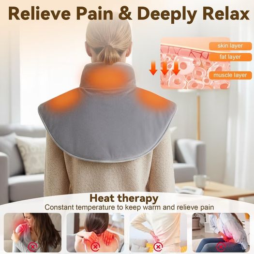 Brand New Heating Pad for Neck & Shoulders Electric with 3 Heat Settings