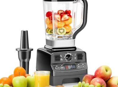 Smoothie Maker, 2000W Powerful Blender with 2L BPA Free Tritan Container, 8 Speeds Control 33000 RPM High-Speed, 4 Presets Jug Blender Mixer for Ice/Nut,Kitchen