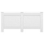 Radiator Cover White 172x19x81.5 cm MDF Image 2