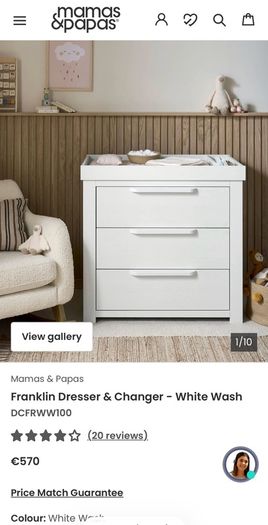 Mamas and Papas Franklin dresser