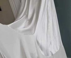 Oscar de la Renta Pink Label Vintage White Satin Nightwear Sz XG (Fit 12-14UK)
