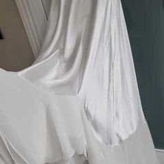 Oscar de la Renta Pink Label Vintage White Satin Nightwear Sz XG (Fit 12-14UK)