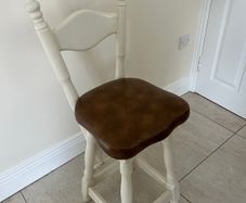 Set of 4 Solid Wood French Country Counter Stools