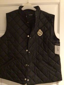 Ralph Lauren Crest-Patch Diamond Quilted Gilet