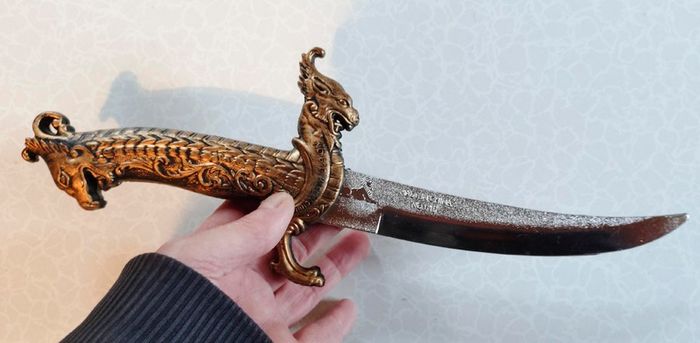 Gothic Skull Plastic Toy Sword With Cover (New).