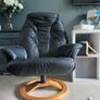 black leather chair Image 2