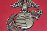 Metal United States Marine corp badge .