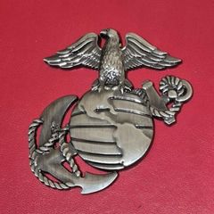 Metal United States Marine corp badge .