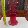Vintage Tamara Aladin Kielo Red Glass Vase Image 3