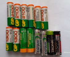 17 AA HR6 AAA Micro HR03 HRM Rechargeable NiMH Ni-MH Batteries up to 2500mAh GP Duracell Energizer Tronic Solar Light 1.2V Energizer Tronic GP (Great Power)