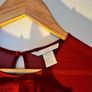 Striking Red Ruffle Blouse Image 4