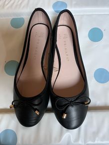 girls black pumps - as new (worn once)