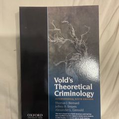 Volds Theoretical Criminology