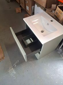 Visobath 500 wall hung unit and basin new
