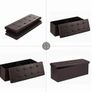 New Foldable Storage Seat (Brown) - FREE P&P Image 7