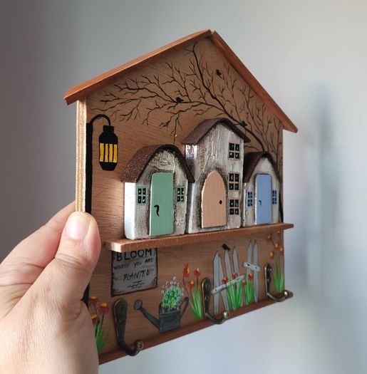 Handcrafted wooden key holder!