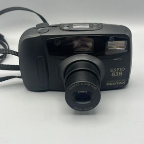 Pentax Espio 838 Auto Focus 35mm Film Point & Shoot Camera Black -Nr Mint