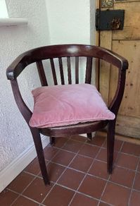 Antique Art Deco Mahogany Tub Chair
